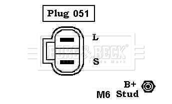 BORG & BECK Ģenerators BBA2824